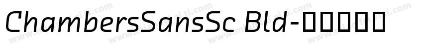 ChambersSansSc Bld字体转换
